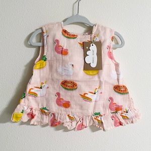 SOLD Angel Dear Top & Bloomer Set - Pool Party